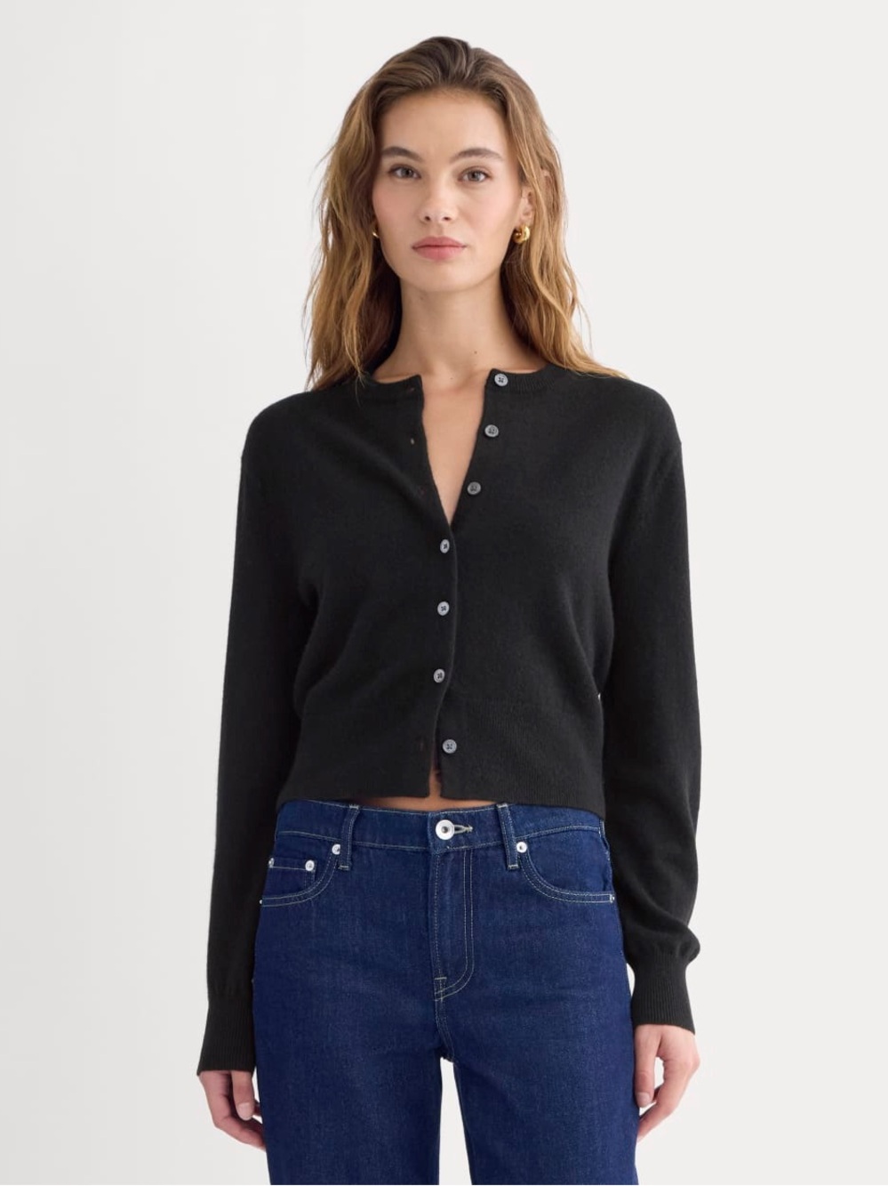 Everlane Cashmere Cropped Cardigan Sweater NWOT